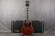 D'Angelico Deluxe Brighton - Matte Walnut - Hard Case - 2nd Hand D'Angelico Deluxe Brighton - Matte Walnut - Hard Case - 2nd Hand