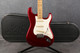 Fender Crafted In Japan Stratocaster - Candy Apple Red - Hard Case - 2nd Hand Fender Crafted In Japan Stratocaster - Candy Apple Red - Hard Case - 2nd Hand