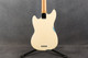 Fender Pawn Shop Mustang Bass - Olympic White with Stripe - 2nd Hand