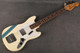 Fender Pawn Shop Mustang Bass - Olympic White with Stripe - 2nd Hand