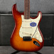 Fender American Deluxe Stratocaster Ash - Tobacco Sunburst - Case - 2nd Hand