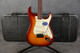 Fender American Deluxe Stratocaster Ash - Tobacco Sunburst - Case - 2nd Hand