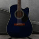 Samick Greg Bennett Design D-4CE Electro Acoustic - Trans Blue - Case - 2nd Hand