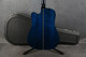 Samick Greg Bennett Design D-4CE Electro Acoustic - Trans Blue - Case - 2nd Hand