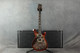PRS Custom 24 10 Top Charcoal Cherry Burst - Hard Case - 2nd Hand