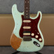 Fender Custom Shop '62 Stratocaster HSS Heavy Relic Sonic Blue - Case - 2nd Hand
