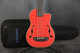 Kala Journeyman Electro Acoustic U.Bass - Red - Gig Bag - 2nd Hand