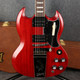 Gibson SG Standard 61 Faded Maestro Vibrola - Vintage Cherry - Case - 2nd Hand Gibson SG Standard 61 Faded Maestro Vibrola - Vintage Cherry - Case - 2nd Hand