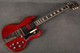 Gibson SG Standard 61 Faded Maestro Vibrola - Vintage Cherry - Case - 2nd Hand Gibson SG Standard 61 Faded Maestro Vibrola - Vintage Cherry - Case - 2nd Hand
