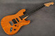 Fender American Deluxe Stratocaster QMT HSS - Amber - 2nd Hand