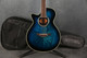 Crafter FX-550EQL Electro Acoustic - Left Handed - Trans Blue - 2nd Hand