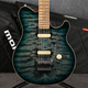 Ernie Ball Music Man Axis - Yucatan Blue Quilt - 2nd Hand Ernie Ball Music Man Axis - Yucatan Blue Quilt - 2nd Hand