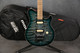 Ernie Ball Music Man Axis - Yucatan Blue Quilt - 2nd Hand Ernie Ball Music Man Axis - Yucatan Blue Quilt - 2nd Hand