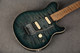 Ernie Ball Music Man Axis - Yucatan Blue Quilt - 2nd Hand Ernie Ball Music Man Axis - Yucatan Blue Quilt - 2nd Hand