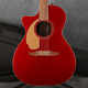 Fender Newporter Player Electro Acoustic Left Handed- Candy Apple Red - 2nd Hand