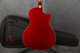 Fender Newporter Player Electro Acoustic Left Handed- Candy Apple Red - 2nd Hand