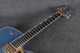 Gretsch Falcon Hollow Body with String-Thru Bigsby - Cerulean Smoke - 2nd Hand Gretsch Falcon Hollow Body with String-Thru Bigsby - Cerulean Smoke - 2nd Hand