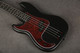 Harley Benton Standard Series PB-20 - Left Handed - Satin Black - 2nd Hand