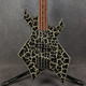 BC Rich Platinum Series Warlock Bass - Black & White Crackle - 2nd Hand