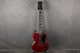 CMI Custom Double Cut Electric Guitar - Dark Wine Red - 2nd Hand