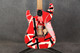EVH Striped Series Frankenstein Frankie- Red with Black Stripes Relic - 2nd Hand