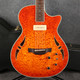 Crafter SAT-QMOS Slim Arch Top Electro Acoustic - Orange Quilt - 2nd Hand