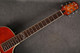 Crafter SAT-QMOS Slim Arch Top Electro Acoustic - Orange Quilt - 2nd Hand