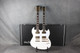 Harley Benton DC Custom II Twin Neck - White - 2nd Hand