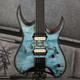 Mayones Hydra Elite 6 - Ebony - Trans Aquamarine Satin - 2nd Hand