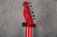 Fender Jim Adkins JA-90 Telecaster Thinline - Crimson Red Transparent - 2nd Hand