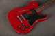 Fender Jim Adkins JA-90 Telecaster Thinline - Crimson Red Transparent - 2nd Hand