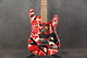EVH Striped Series Frankie - Red with Black & White Stripes Relic - 2nd Hand