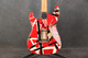 EVH Striped Series Frankie - Red with Black & White Stripes Relic - 2nd Hand