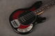 Sterling by Music Man S.U.B Series StingRay 4 - Ruby Red Burst Satin - 2nd Hand