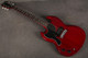 Harley Benton DC-60 Junior - Left Handed - Faded Cherry - 2nd Hand