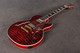Grote Single Cut Hollow Body - Flame Red - 2nd Hand