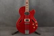 Italia Torino Semi Hollow Bass Guitar - Red Sparkle - 2nd Hand