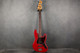 Fender Mexican Deluxe Jazz Bass - Fretless - Candy Apple Red - 2nd Hand