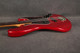 Fender Mexican Deluxe Jazz Bass - Fretless - Candy Apple Red - 2nd Hand