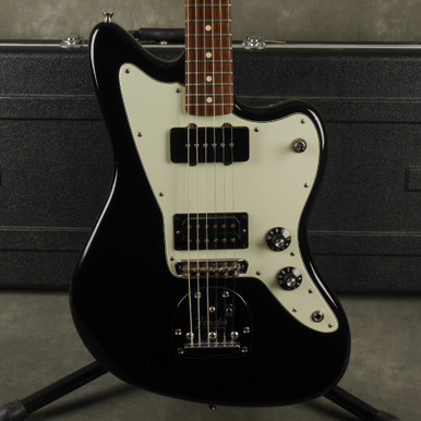 ギター Fender Blacktop Jazzmaster HS Suhr Fender Blacktop Jazzmaster HS - Black w/Hard Case - 2nd Hand