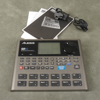 Alesis SR18 Drum Machine & PSU, Manual - 2nd Hand - 2nd Hand