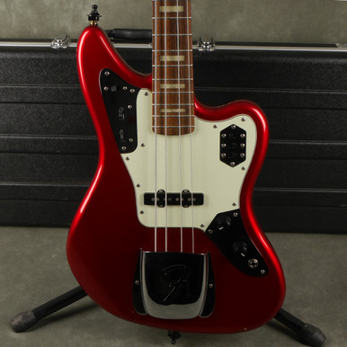 fender jaguar bass red