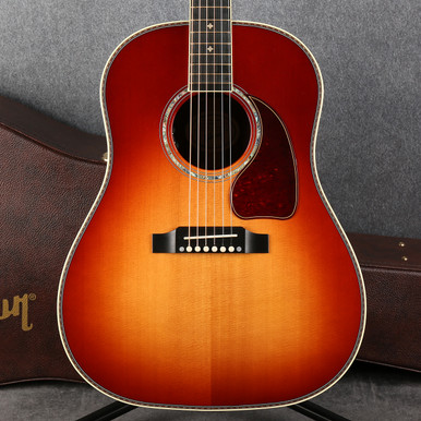 Gibson J-45 custom Rosewood 美品 Gibson Custom J-45 Deluxe Electro Acoustic Rosewood Burst 2nd Hand
