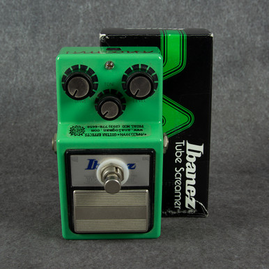 Ibanez TS9 Tube Screamer Overdrive with Analogman Silver Mod 2nd