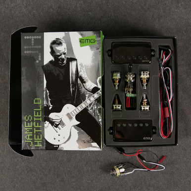 ギター EMG JH James Hetfield Set Black Chrome EMG JH James Hetfield Signature Guitar Pickup Set, Black Chrome