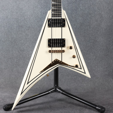 Jackson Rrt3 Jackson RRT-3 Pro Series Rhoads Ivory with Black Pinstripes Ex Demo ...