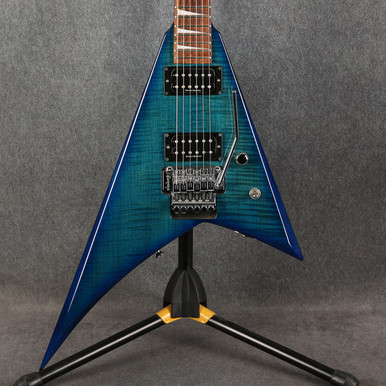 Jackson Rx10d Jackson X Series RX10D Rhoads Transparent Blue 2nd Hand | Rich Tone Music