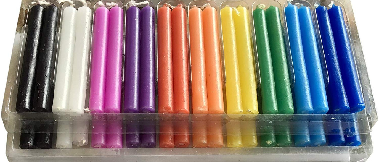 Wicca Candles 20 Pcs Assorted Colors Casting Spells Rituals Healing Magical Work And Wax Play Candles Incense Garden