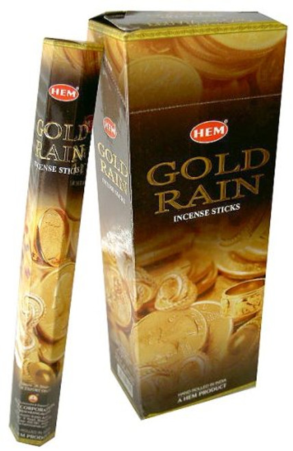 Hem Gold Rain Incense, 120 Stick Box