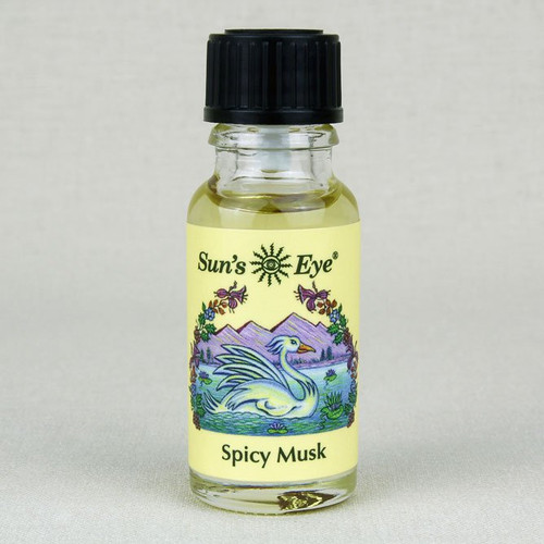 Spicy Musk - Sun's Eye Herbal Essential Oils - 1/2 Ounce Bottle